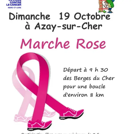 Marche rose à Azay-sur-Cher
