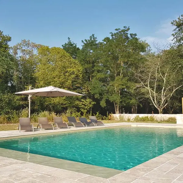 Piscine chauffée - Domaine des Cyclamens - Verneuil-sur-Indre