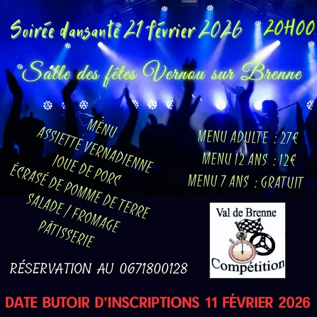 Soirée dansante à Vernou-sur-Brenne