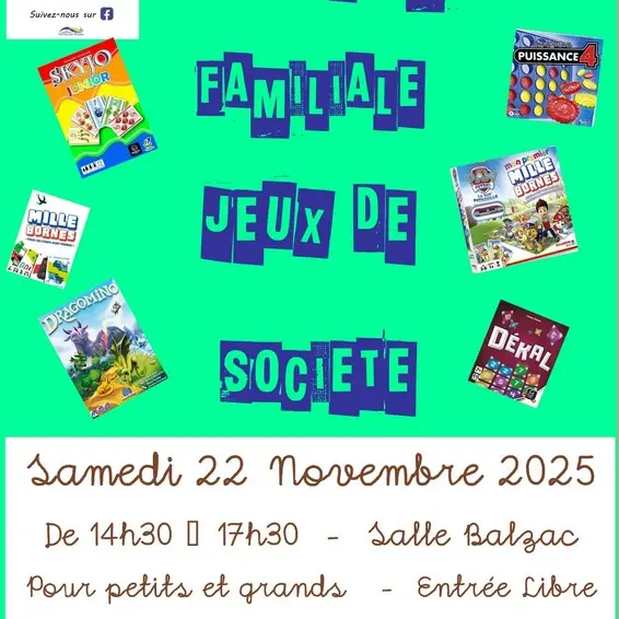 Après-midi jeux de société à Vernou-sur-Brenne