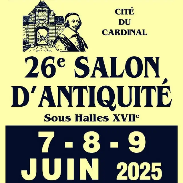 26 e Salon d'Antiquité Richelieu 7 au 9 juin 2025