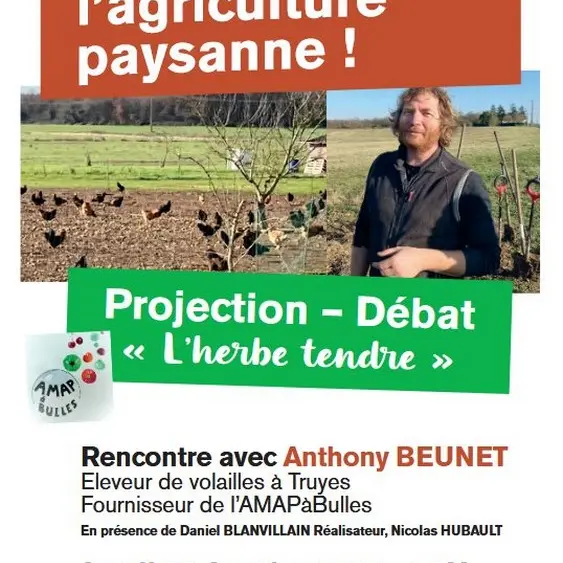 Projection-débat l'herbe tendre à Vouvray
