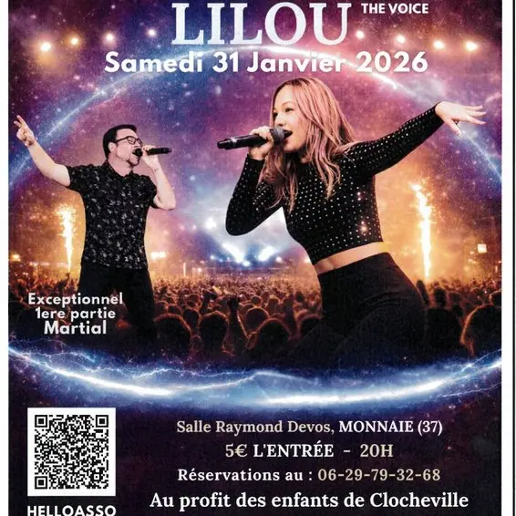 Concert Lilou The Voice à Monnaie