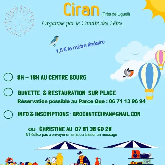 vide-greniers ciran 28 juin