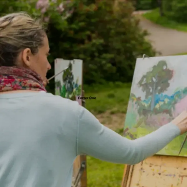 Après midi peinture en nature