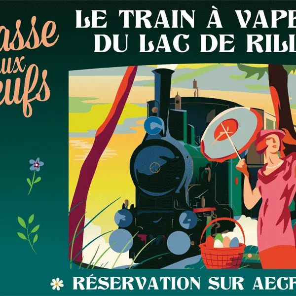 Le train à vapeur de Rillé, chasse aux oeufs