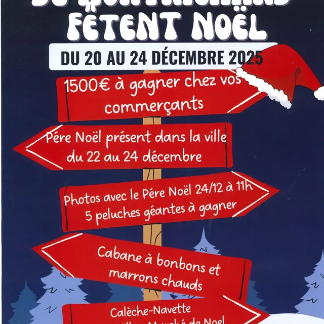 Affiche Commerçants Montrichard Noel 2025