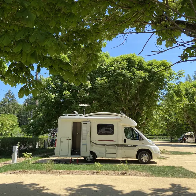 Aire Camping-Car Park de Chenonceaux - Touraine, Val de Loire, France.