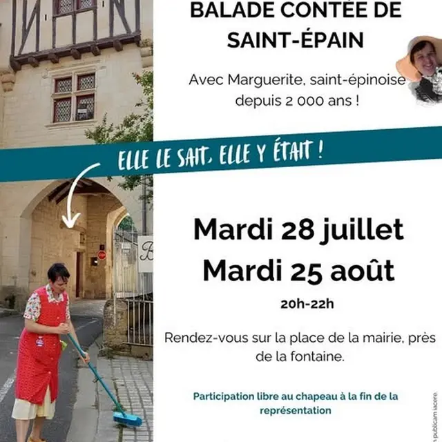 Balade contée Saint-Epain 25 août 2026