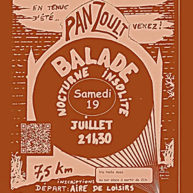 Balade nocturne insolite Panzoult 19 juillet 2025