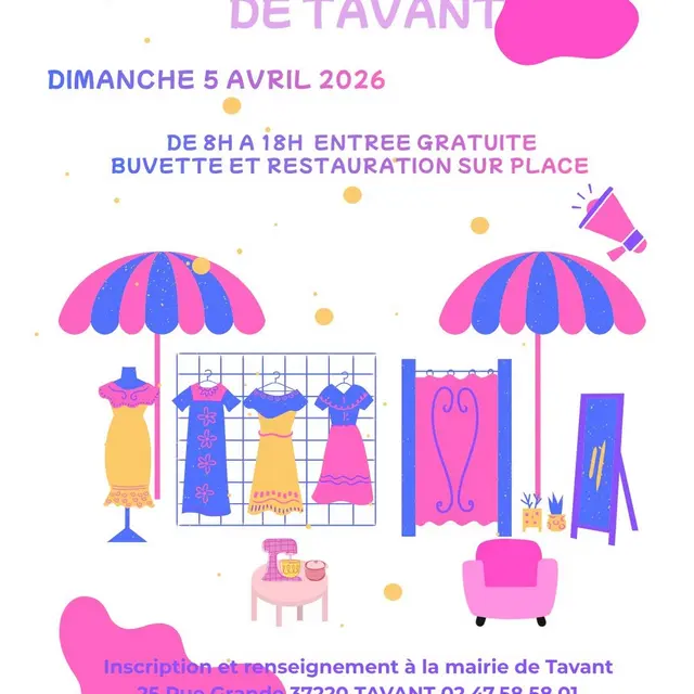 Brocante de Tavant 5 avril 2026