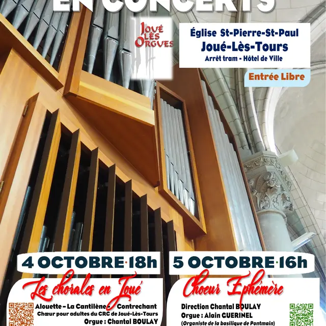 CONCERTS DES 4 ET 5 OCTOBRE JOUE LES ORGUES