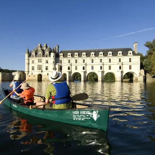 Canoë canadien dans la Vallée du Cher, Chenonceau