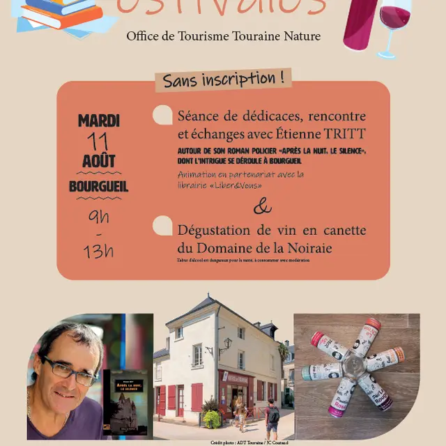 Animations estivales Bourgueil - Office de Tourisme Touraine Nature