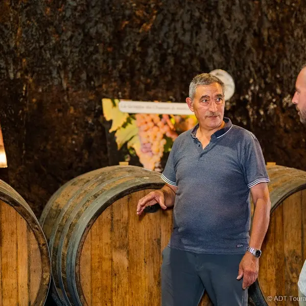 Visite de la cave avec Jean-Charles Cathelineau