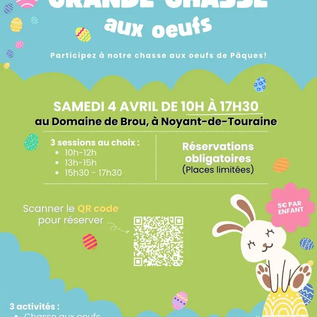 Chasse au oeufs Domaine de Brou 4 avril 2026