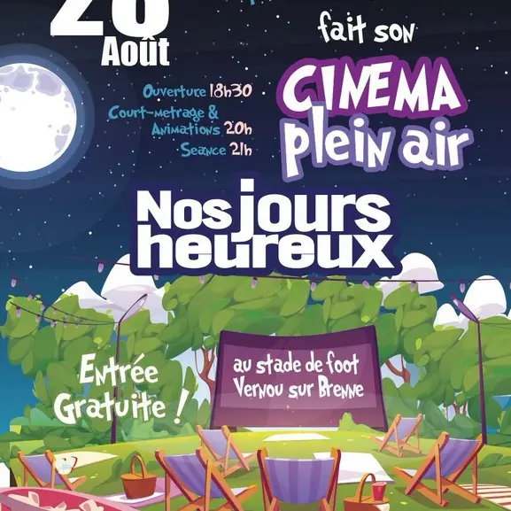Cinéma de plein air à Vernou-sur-Brenne