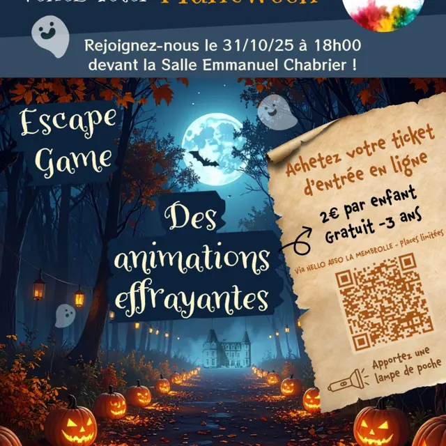 Communication Halloween APE La Membrolle Sur Choisille