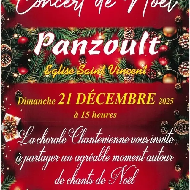 Concert Noël Panzoult 21 décembre 2025