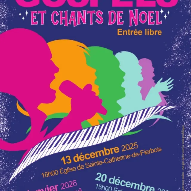 Concert Les Canaillous Chantants Saint-Epain et Theneuil décembre 2025 et janvier 2026