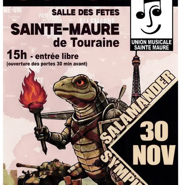 Concert Union Musicale Sainte-Maure 30 novembre 2025