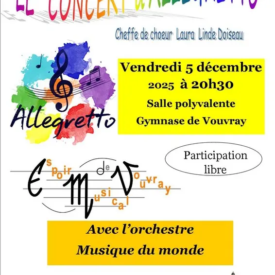 Concert d'Allegretto à Vouvray