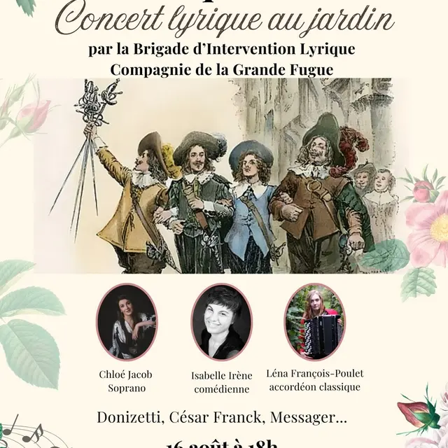 Concert lyrique au jardin Espace Richelieu 16 août 2025
