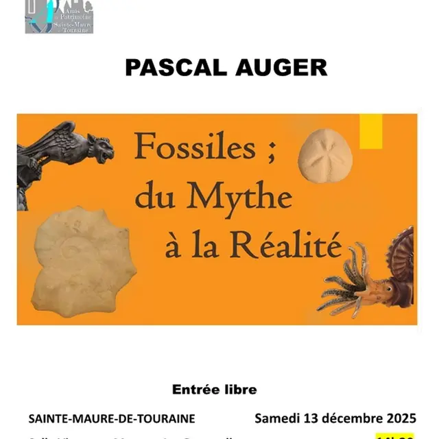 Conférence fossiles Sainte-Maure 13 décembre 2025