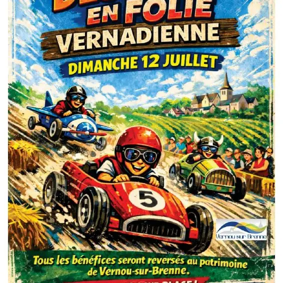 Course de caisse à savon à Vernou