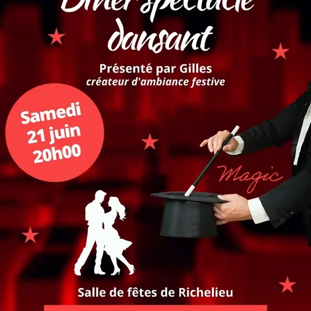 Dîner spectacle dansant Richelieu 21 juin 2025