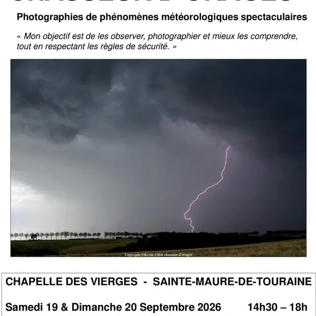 Expo photo Chasseurs d'orages Sainte-Maure-de-Touraine 19-20 septembre 2026