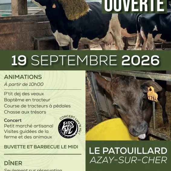 Ferme ouverte LAIT P'TITS LOUPS à Azay-sur-Cher