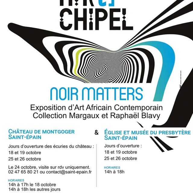 Festival ArtChipel Noir Matters expo Saint Epain octobre 2025