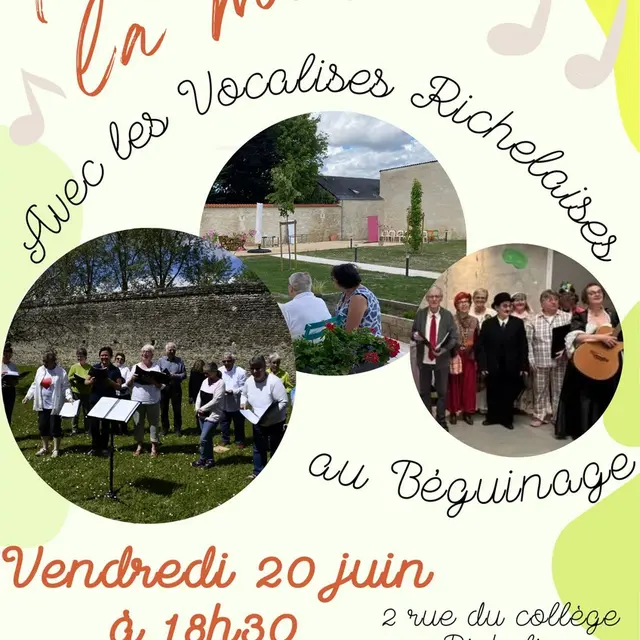 Fête musique Vocalises Richelaises Richelieu 20 juin 2025
