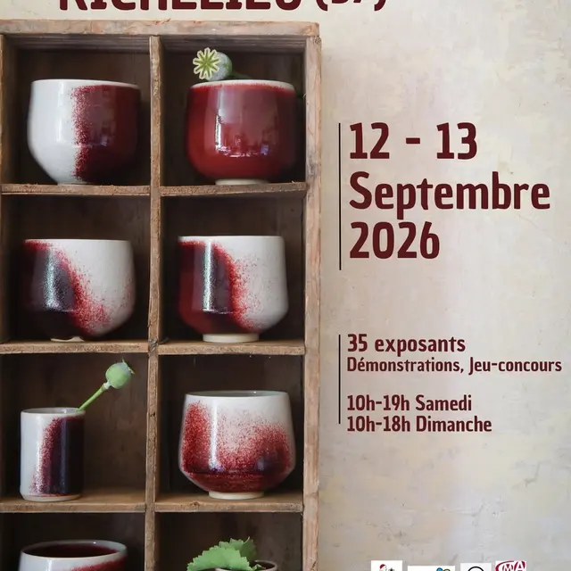Fête de la Céramique Richelieu 12-13 septembre 2026