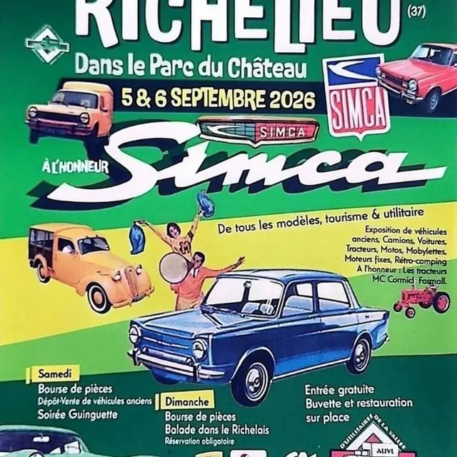Fête de la Locomotion Richelieu 5 et 6 septembre 2026
