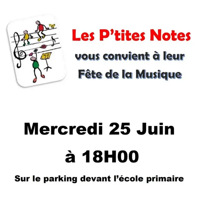 Fête de la musique  Concert Les P'tites Notes Champigny-sur-Veude 25 juin 2025