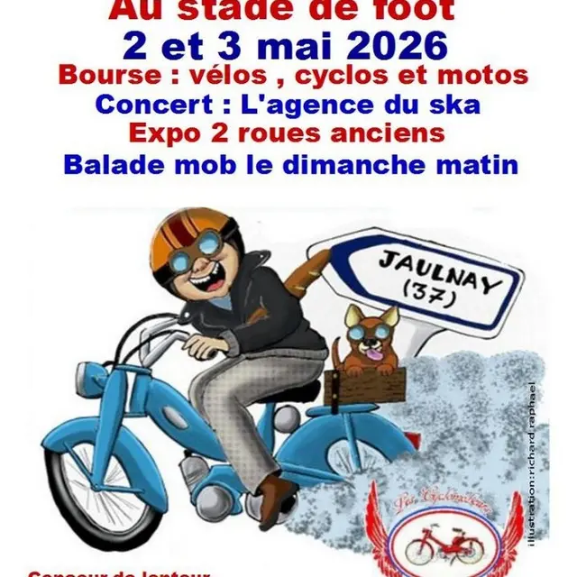 Fête de la mobylette Jaulnay 2 et 3 mai 2026
