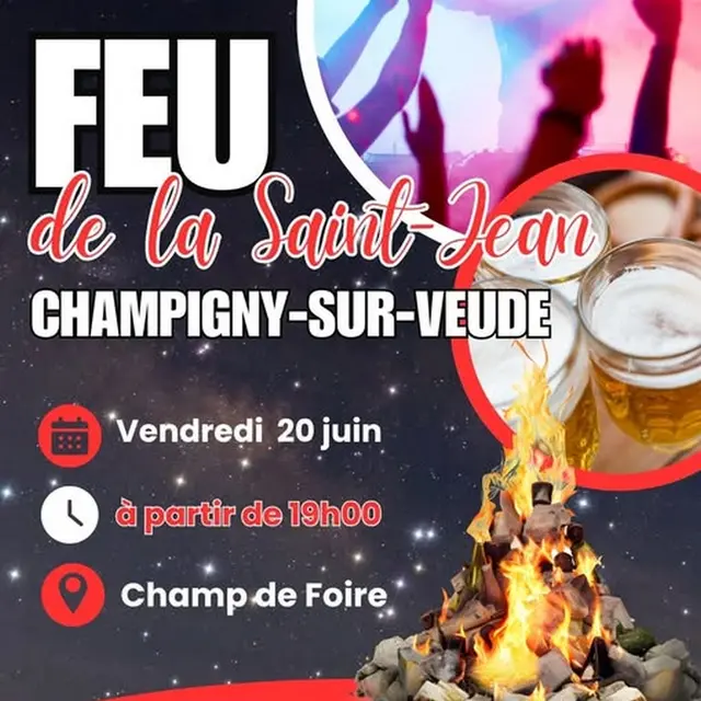 Feu de la Saint Jean Champigny-sur-Veude 20 juin 2025