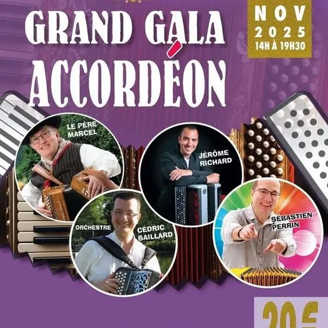 Grand Gala accordéon Parçay-sur-Vienne 13 novembre 2025