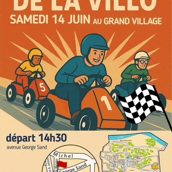 Grand prix de la Villo course de voitures à pédales
