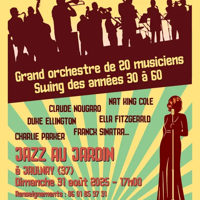 Jazz au jardin Jaulnay 31 août 2025
