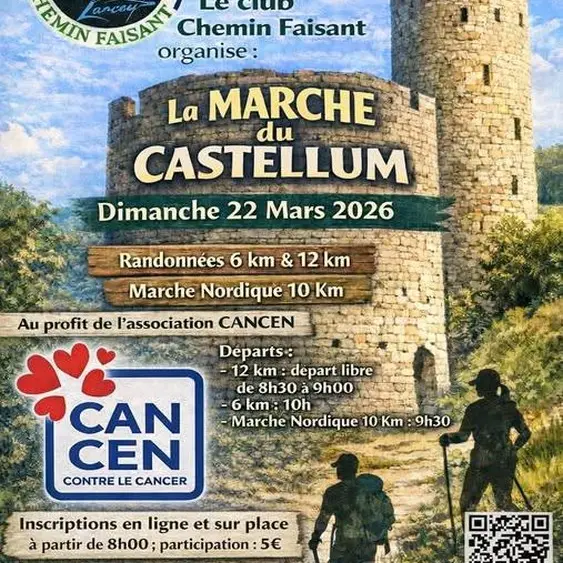 La marche du Castellum Larçay