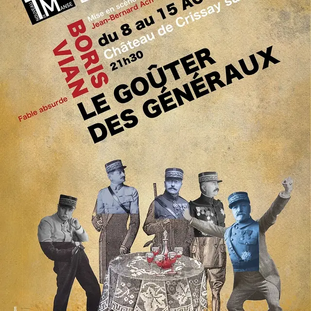 Le Goûter des Généraux Nouveau Théâtre de Manse Crissay-sur-Manse 8 au 15 août 2025 recto