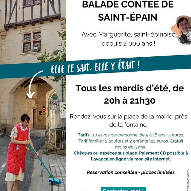 Les Mondes de Louise Balade contée Saint-Epain les mardis d'été 2025