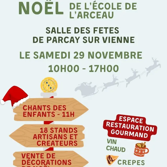 Marché Noël Parçay-sur-Vienne 29 novembre 2025