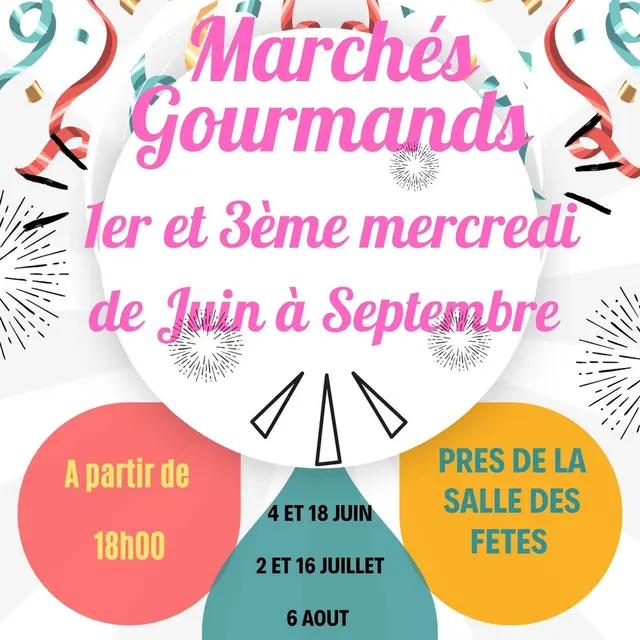 Marchés gourmands Tavant juin à septembre 2025