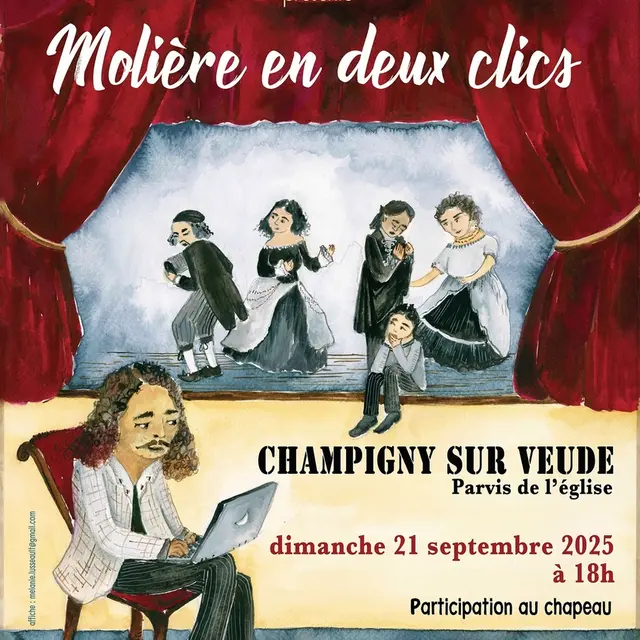 Molière en deux clics Nouveau Théâtre de Manse Champigny-sur-Veude 21 septembre 2025