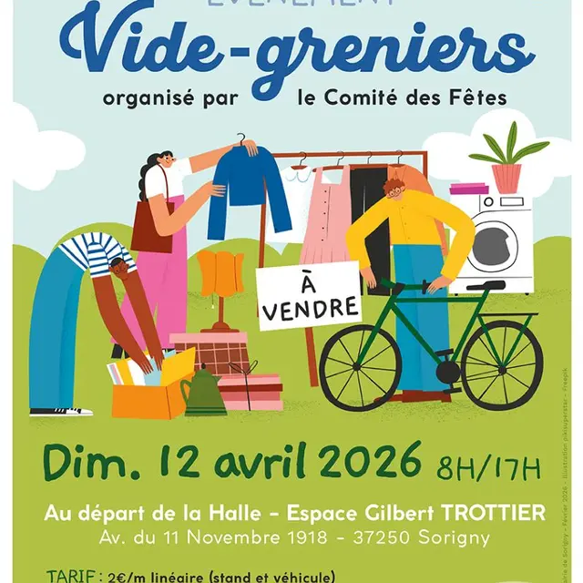 TVI - Affiche vide-grenier Sorigny