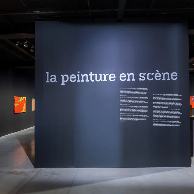 la peinture en scène